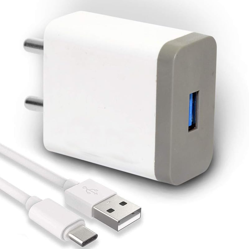 Type-C Charger for HTC U11+ Original QC Adapter Type C 3.0A High Speed Fast Turbo Charge QC 3.0 Smart with 1m Type-C Charging & Sync Cable (White, ST.AP12)