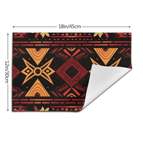Sets de table en PVC marron et rouge parfaits pour protéger votre table - 3