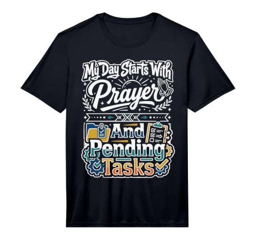 Men's Christian Project Coordinator Jesus Christ Task Management Performance T-Shirt