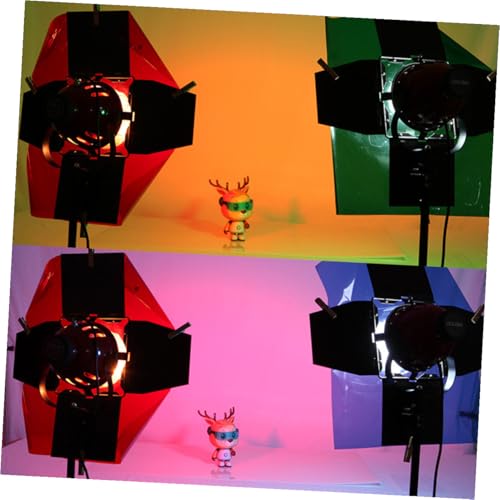 Filtros de papel para lámparas rojas y accesorios para estudio fotográfico multicolor 5 piezas 7