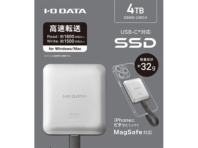 Amazon | SSMG-UWC4 MagSafe対応 USB 20Gbps USB 3.2 Gen2x2