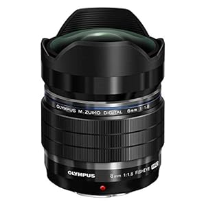 Olympus M.Zuiko Digital ED 8mm F1.8 PRO Objektiv, lichtstarke Festbrennweite, geeignet für alle MFT-Kameras (Olympus OM-D & PEN Modelle, Panasonic G-Serie), schwarz