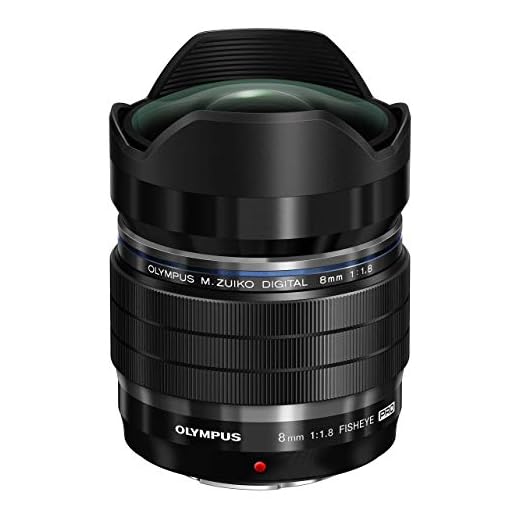 Olympus Objetivo - M.Zuiko Digital ED 8 mm F1.8 Pro, Longitud Focal Fija rápida, Apto para Todas Las Cámaras MFT, Modelos Olympus OM-D & Pen, Serie G de Panasonic, Negro