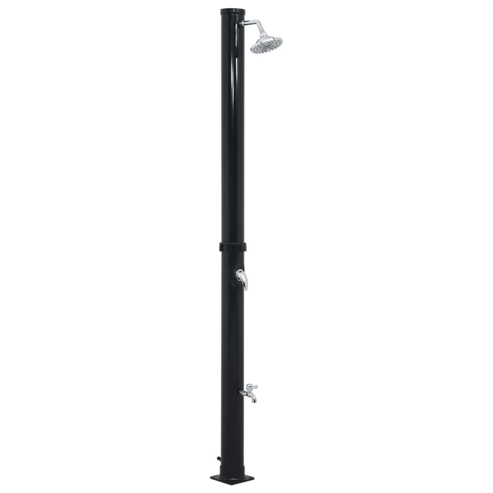ZEYUAN Solardusche Schwarz 220 cm 20 L, Gartendusche Aussendusche, Solar Dusche Für Garten, Garten Dusche, Pool Dusche, Garten Brause, Solardusche Für Garten
