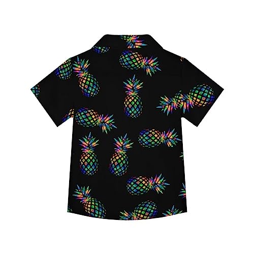 Kids Hawaiian Shirt Boys Short Sleeve Button Down Vacation Funny Shirt2