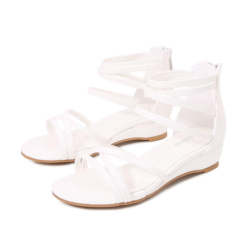 Girls Low Heel Chunky Sandals Wedding Dress Pumps Shoes