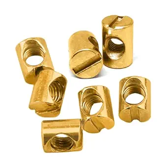 Rely VP INDUSTRIES (Pcs-25) M8x15 mm Barrel Nut Slotted Head Cross Dowel, Connector Nut, Wardrobes, All Kinds of Drawers Office Furniture,Wood Boards, Kitchen Worktops, Cabinets, Cupboards,Chairs