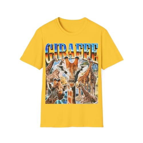 T-shirt motif girafe à porter en safari ou sortie au zoo