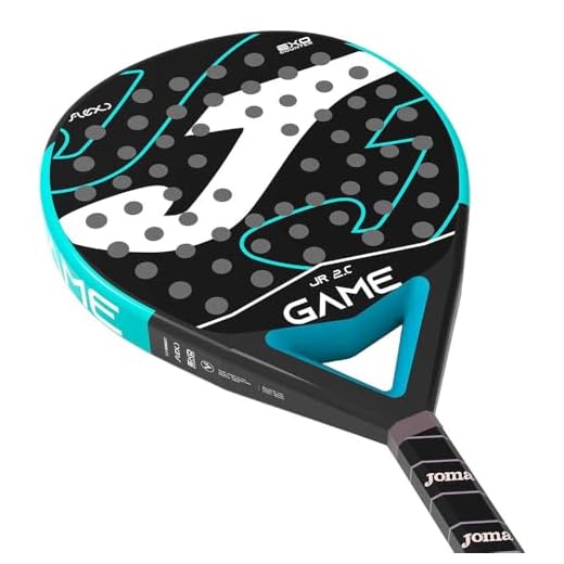 Joma Pádel Pala Game Junior, Negro Turquesa