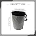 FytStycale Climbing Chalk Bag Storage Pouch Drawstring Closure Climbing Gear Lightweight Chalk Carrier Bag for Bouldering Fitness, Silver Gray