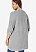 Woman Within Women's Plus Size Button-Front Shaker Cardigan - 3X, Heather Grey