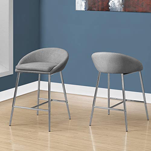 Monarch Specialties I BARSTOOL, Grey miniatura 2
