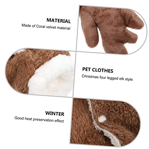 Ropa de alce para perro ideal para paseos de invierno al aire libre 3