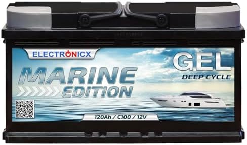 Electronicx Batterie Gel Marine 12V 120Ah –120 ah Batterie à Déch...
