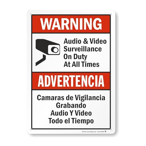 SmartSign Audio and Video Surveillance Sign