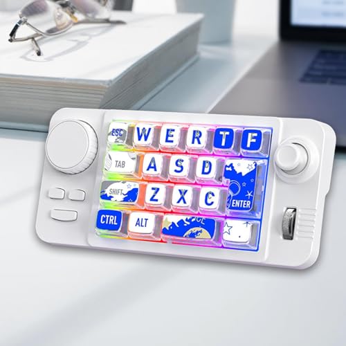Pavé numérique pour clavier mécanique blanc avec joystick de navigation