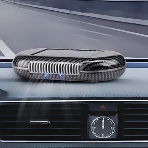 Solar-Powered Car Air Purifier with USB Charging & Ozone Odor Elimination - Portable HEPA...