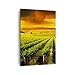 Produktbild Bilder auf Leinwand 70x100cm Leinwandbild mit Rahmen Land Weingut Pflanzung Groß Wanddeko Bild Schlafzimmer Küche Deko Wandbilder Dekoration Wohnzimmer Wall Canvas Wand Kunstdruck Art PA70x100-2694