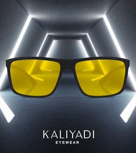 Image of KALIYADI Sunglasses for Mens Polarized-Sunglasses: Men Sun Glasses with UV400 Protection for Driving Fishing Golf