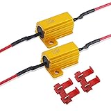 SOCAL-LED LIGHTING 2pcs LED Load Resistors 10 ohm LED Bulbs Turn Signal Error/Blinker/Hyper Flashing (25W)