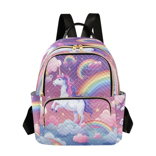 Image of senya Magic Unicorn Rainbow Women Backpack Purse Travel Daypack Shoulder Bag