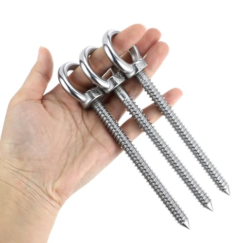 Crochets à œillets M10 avec charge de 317 kg antirouille pour fixations bois - 3