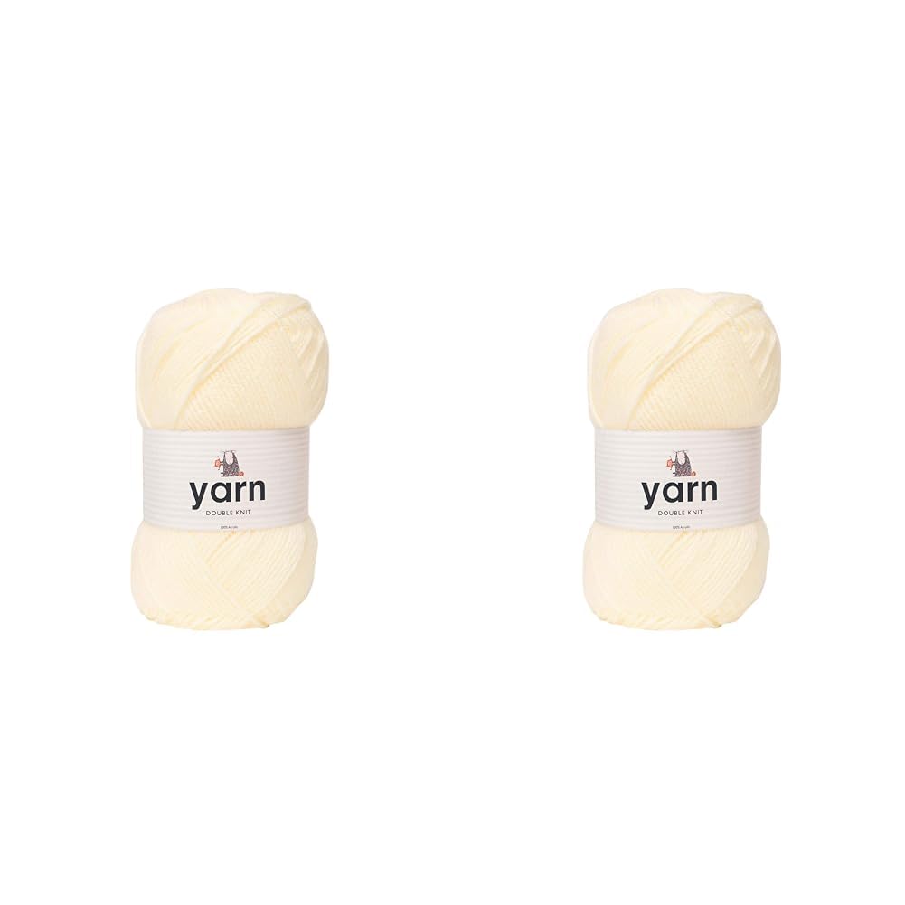 KORBOND DK Black Yarn - 100g Acrylic Wool - Lightweight, Hypoallergenic & Durable Double Knit Crochet Yarn Knitting Wool (290m Total) — view 95