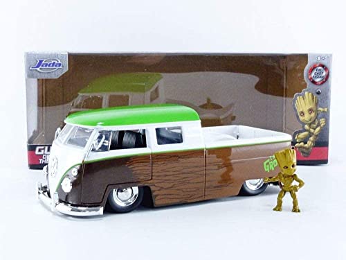 Jada Toys Marvel Guardians of The Galaxy Groot y Volkswagen Bus 1963 1:24 miniatura 4