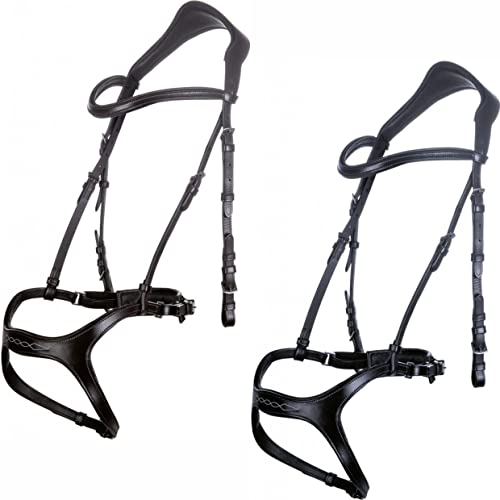 Trense HKM Anatomic Sports 2400 l'élégance du cuir marron durable pour votre cheval