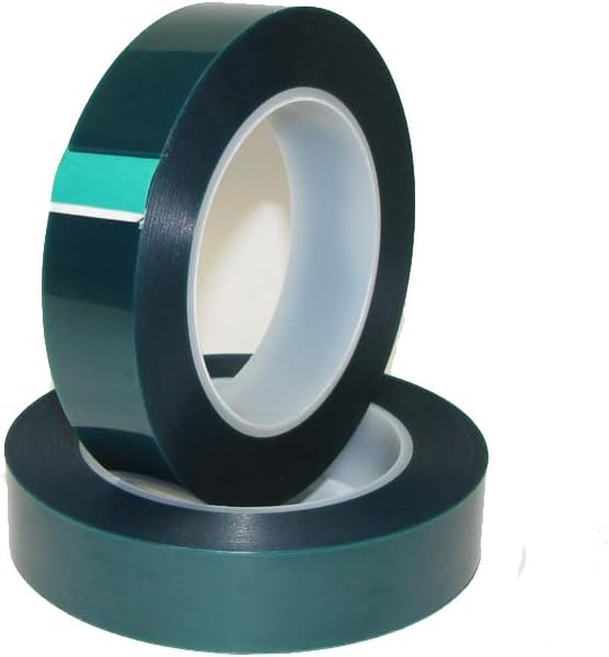 1 Inch High Temperature Polyester Green Masking Tape