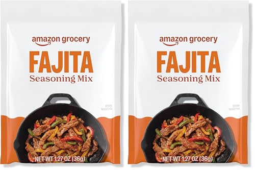 Image of Amazon Grocery, Fajita Seasoning Mix, 1.27 Oz, Pack of 2 (Previously Happy Belly, Packaging May Vary)