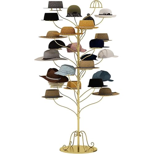 Présentoir à chapeaux étagère de rangement pour casquette de baseball et perruque