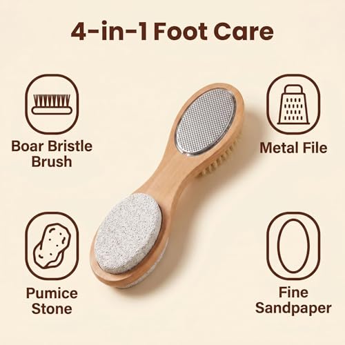 Brosse de soin des pieds pour éliminer les callosités et peaux mortes - 5