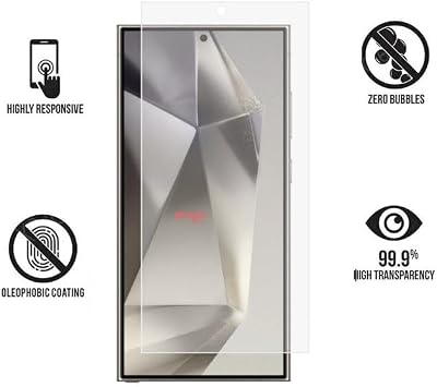 Matte Screen Protector Anti-Fingerprint Transparent (SM-S928B) Compatible with Engo Samsung Galaxy S24 Ultra