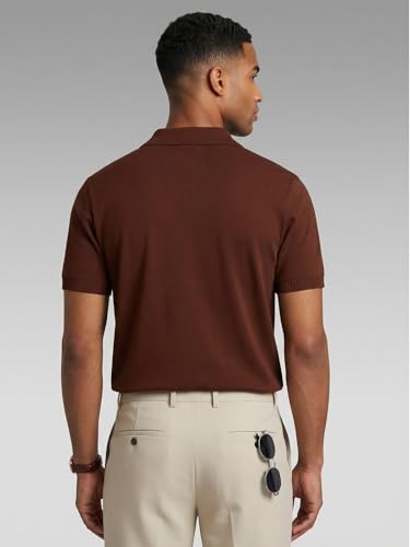 Image of Veirdo Men's Stylish Polo T-Shirt with Chest Pocket Print, Regular Fit Half Sleeve Casual Wear, Solid Summer Fashion for Office, Travel & Outings (S-2XL)