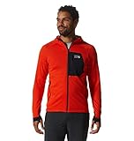 Mountain Hardwear Men's Polartec® Power Grid Full Zip Hoody, State Orange, S