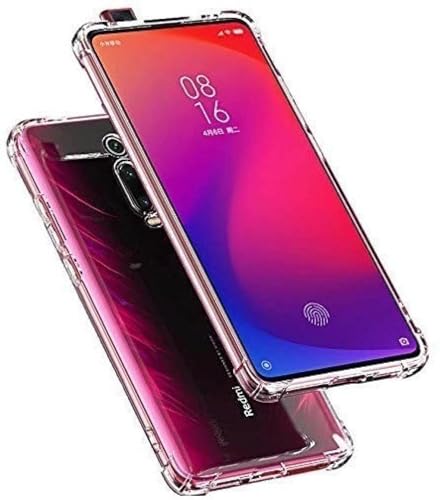 Image of BOXXO Flexible Back Cover for Mi Redmi K20 Pro | Back Cover Transparent Clear Shockproof Case Four Corner Protection | Slim Protective Mobile Phone Cover for Mi Redmi K20 Pro
