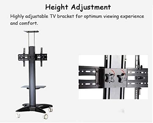 Soporte Móvil para TV con Ruedas y Estante Ajustable miniatura 4