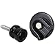 POFET 6pcs Gitarrengurt Knöpfe Gitarre Strap Locks Gitarrengurt Schlösser Knöpfe für Akustik Gitarre Elektro Gitarre Bassgitarre Ukulele - Schwarz