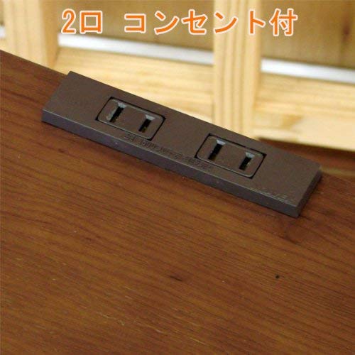 Amazon.co.jp: ナイトテーブル サイドテーブル コンセント付 E-MODEL