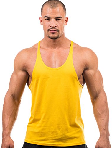 Iwearit Y-Back Muscle Tanktop XXL-Gold Made in USA