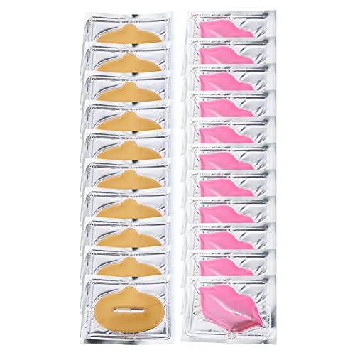 EXCEART 20 Piezas Exfoliante Para Labios Cuidado De Los Labios Almohadillas Hidratantes Para Labios Regordete De Labios Antigrietas Material De Colágeno Máscara De Labios Perder