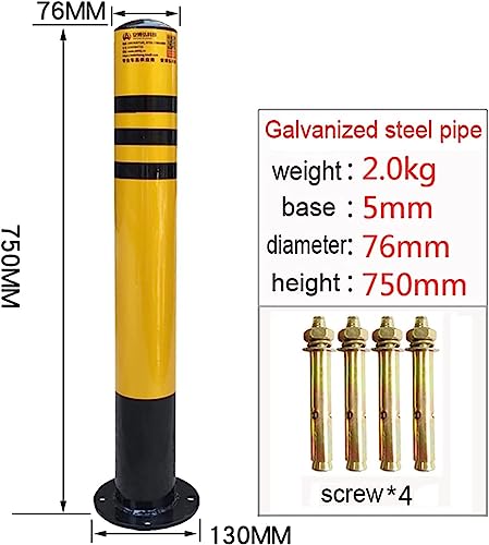 CukUJH Parking Guardrails Safety Parking Barrier Post for Driveways Fixed Parking Bollards Barrier Car Security
