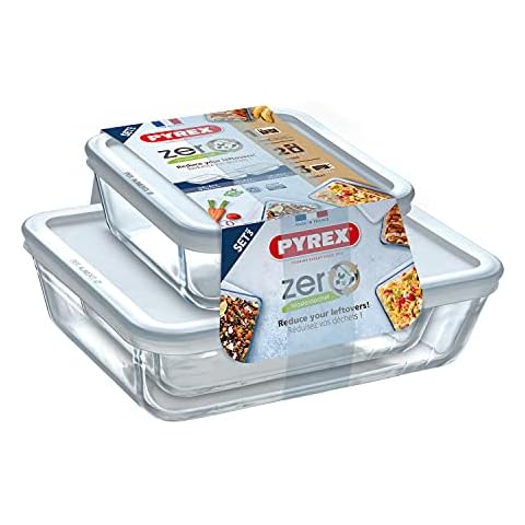 Pyrex Zero Cook & Freeze Canisters Set Cover