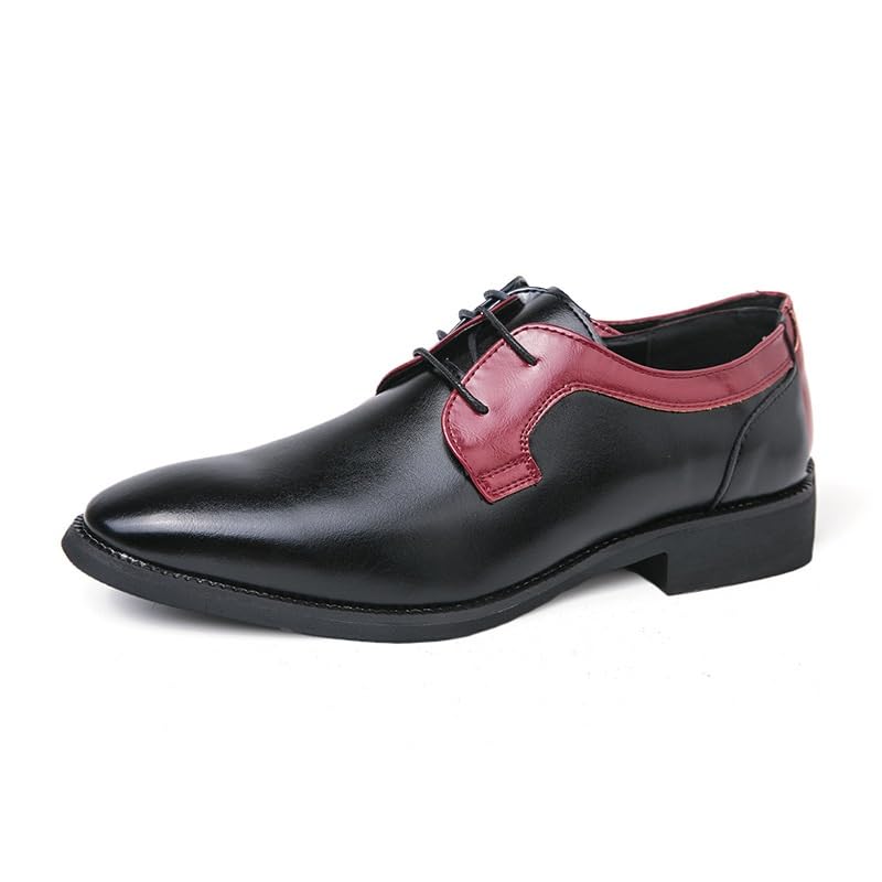Men's Breathable Casual Oxford Lace-Up Dress Shoes Comfortable Retro Derby Fashion Business Formal
