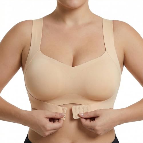 VTYER Posture Corrector Bra for Women, Wireless Push Up Bralette Full Coverage Back Support...