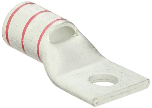 Burndy YA32L-TC12-FX One Hole Hylug Flex Conductor Standard Barrel Copper Compression Terminal, 313.1 kcmil, 775/24, 300 Flex Conductor, 1/2