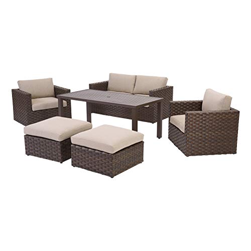 Cushions Better Homes & Gardens Harbor City Patio Loveseat with Beige