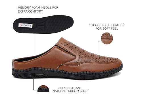 Image of Heels County Backless Sandals for Men | Open Sandals | Half Sandals