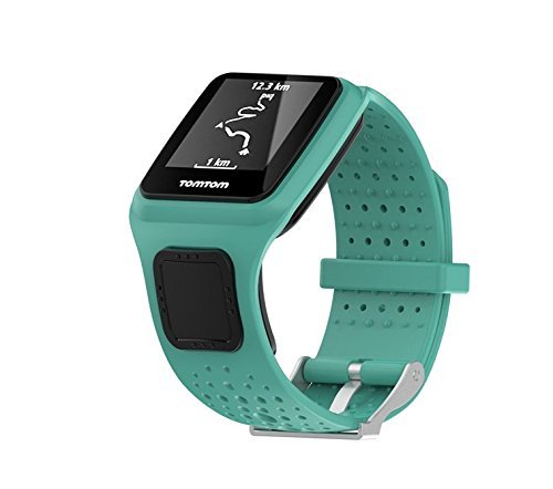 MTSZZF Reemplazo Correa de Reloj de Pulsera de Correa de Silicona de Gel Suave de Silicona para Tomtom Runner/Correa Multi Sport/Cardio GPS Running Smartwatch (Talla única)